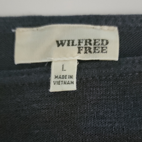 Wilfred Free Charcoal Stretchy Gray Lightweight Fitted Women's Dress L - Picture 5 of 7